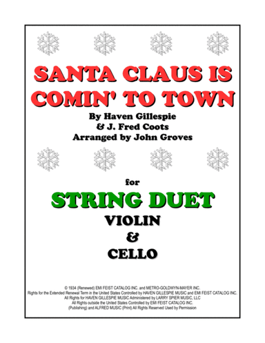 Santa Claus Is Comin' To Town (arr. John Groves)