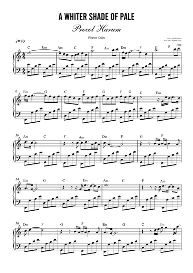 A Whiter Shade Of Pale (arr. Academia Unimusica)