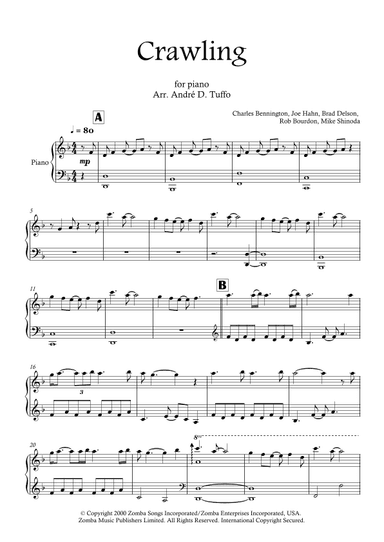 Crawling (arr. Andre D. Tuffo)