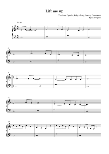 Lift Me Up (arr. Harvus Sylvain)