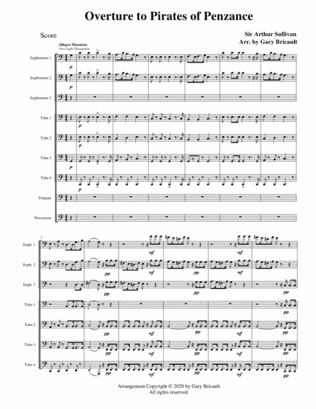 Pirates of Penzance Overture (arr. Gary Bricault)
