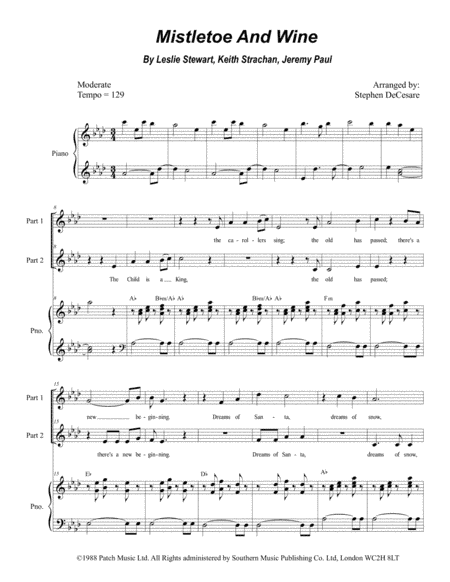 Mistletoe And Wine (arr. Stephen DeCesare)