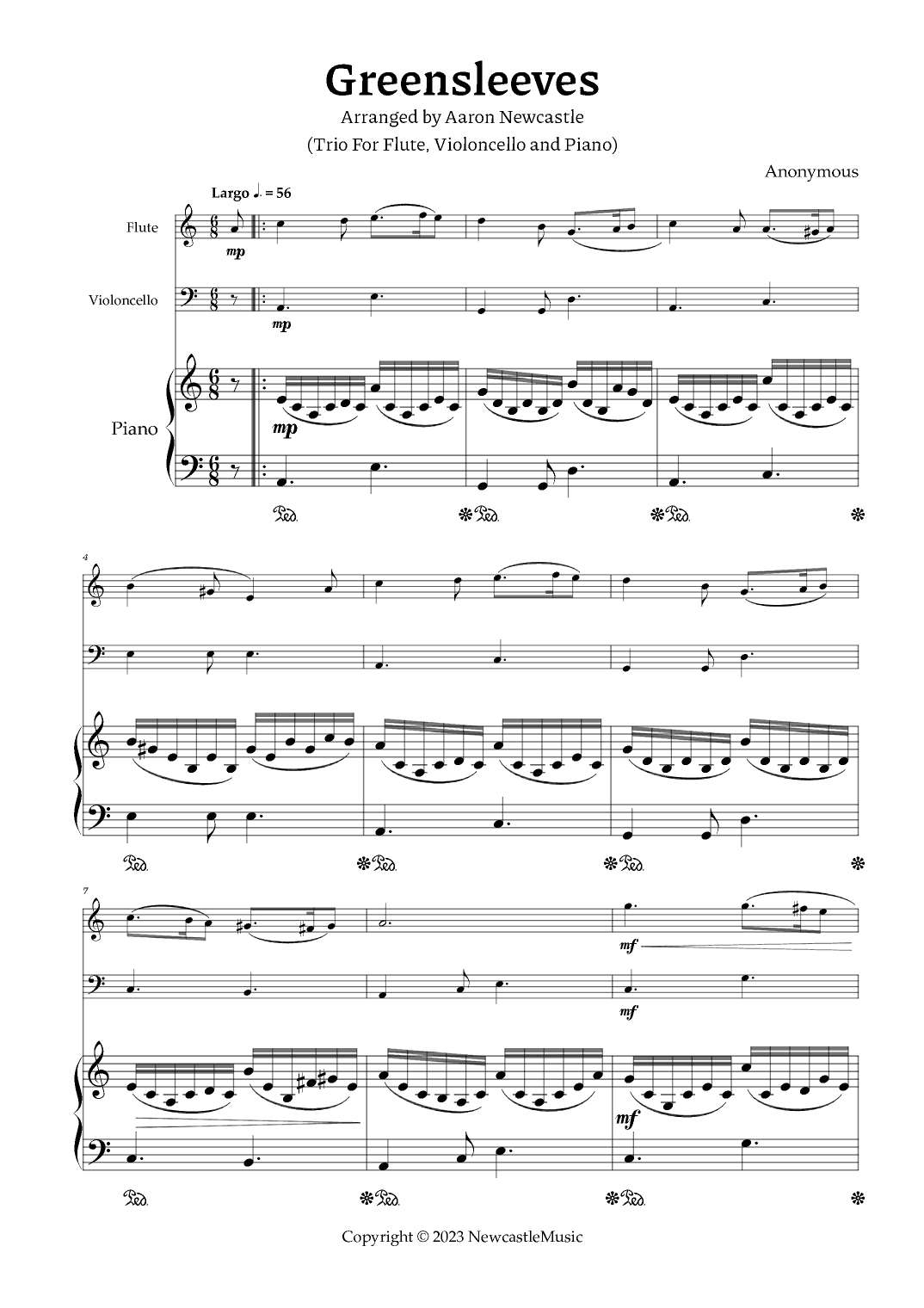 Greensleeves (arr. Aaron Newcastle)
