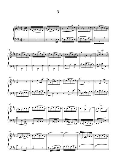J.S.Bach:Two-Part Invention No.3