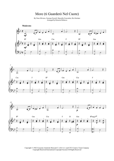 More (ti Guarderò Nel Cuore) (arr. Kaiserin Rebecca)