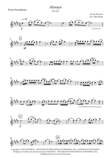 Always (arr. Fabio Britto)
