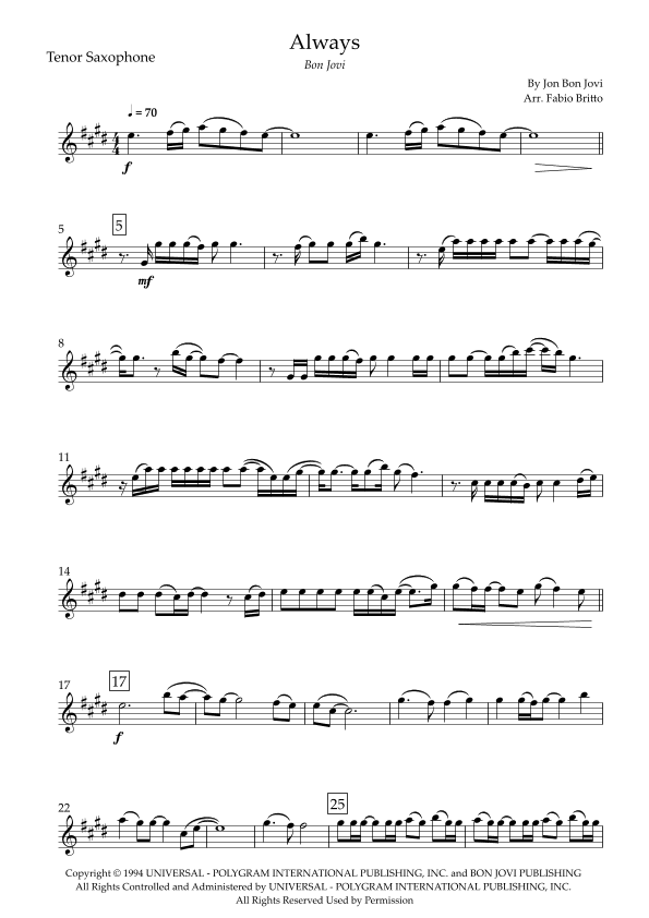 Always (arr. Fabio Britto)