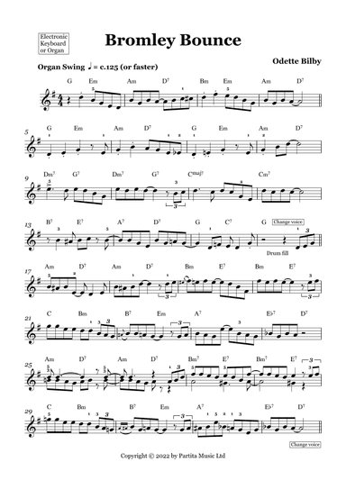 Bromley Bounce (for Electronic Keyboard Grade 4)