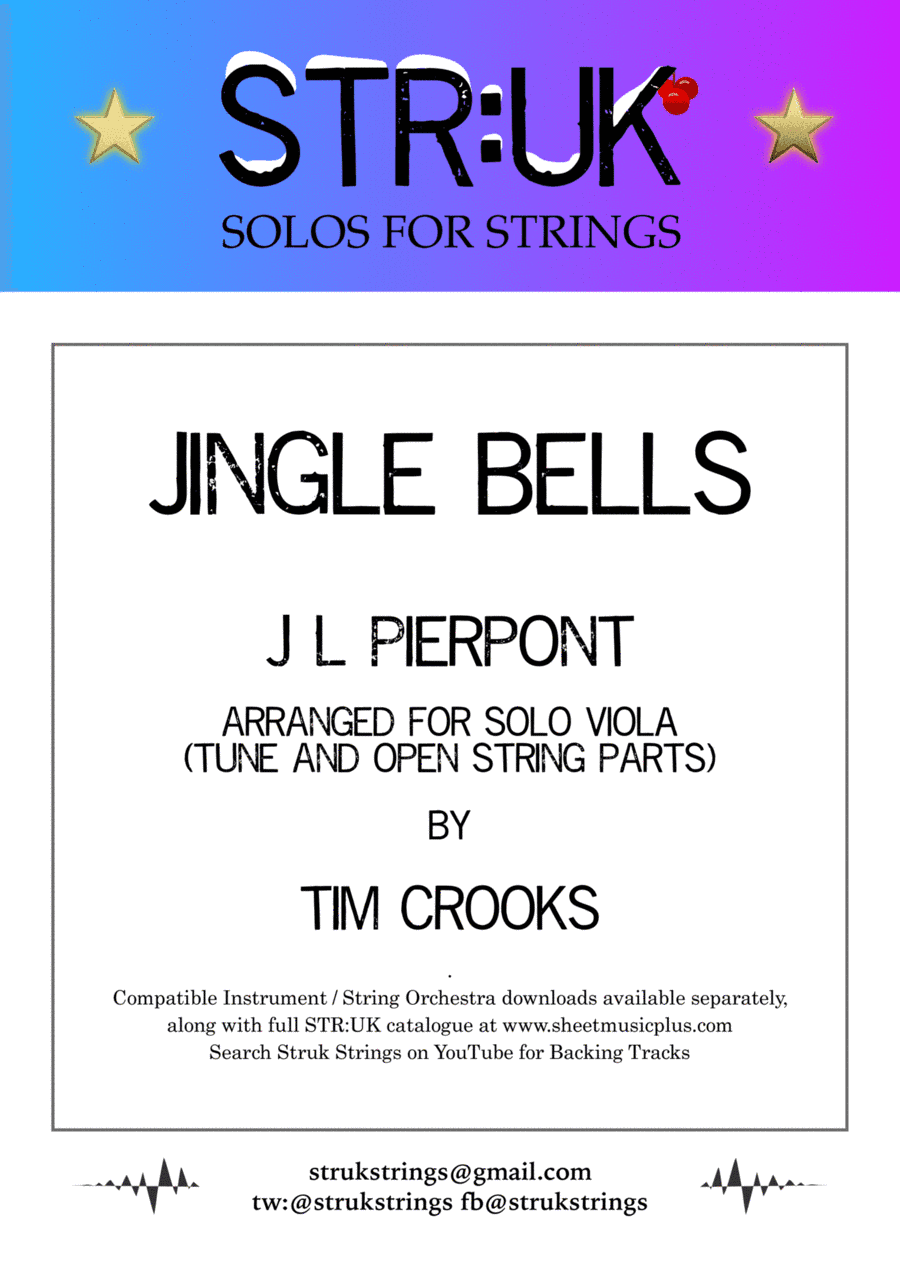 Jingle Bells (STR:UK Viola Solo) (arr. Tim Crooks)