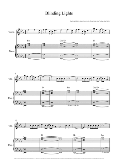 Blinding Lights (arr. André Laitano)