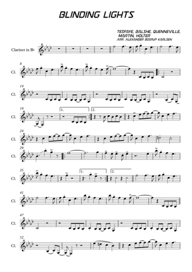Blinding Lights (arr. Alexander Bosrup Karlsen)