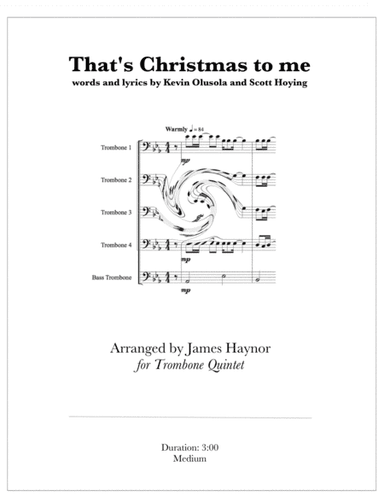 That's Christmas to Me (arr. James Haynor)