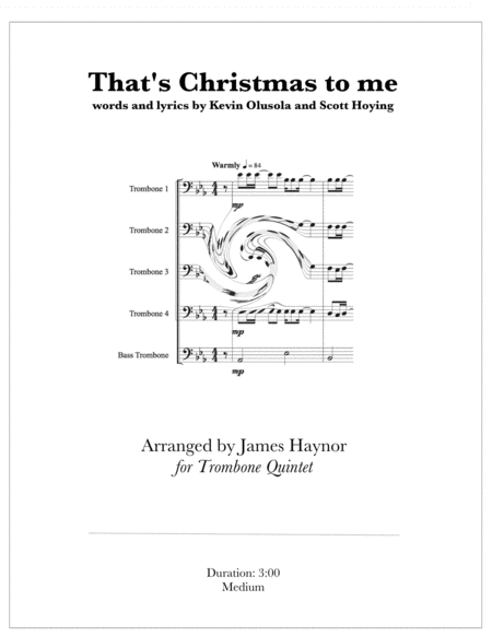 That's Christmas to Me (arr. James Haynor)
