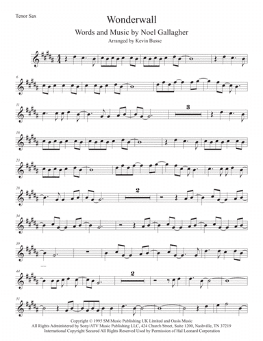 Wonderwall (arr. Kevin Busse)