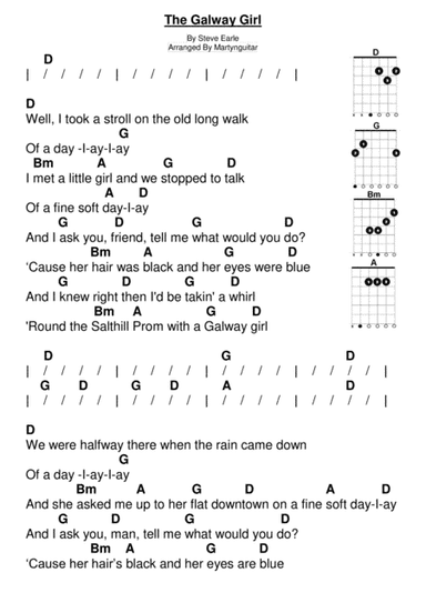 Galway Girl (arr. Martyn Guitar)