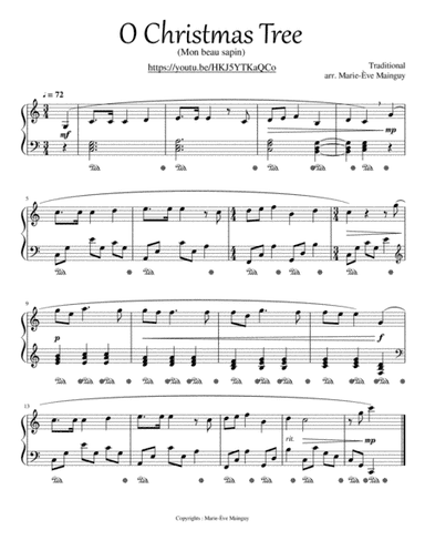 O Christmas Tree / Mon beau sapin (arr. Marie-Ève Mainguy)
