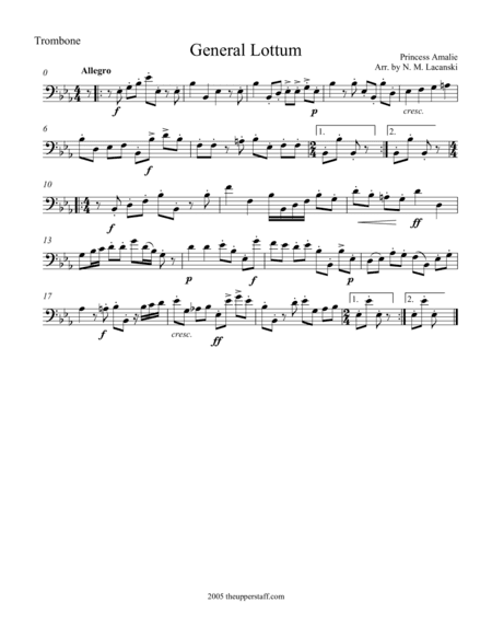 General Lottum (arr. Nick Lacanski)