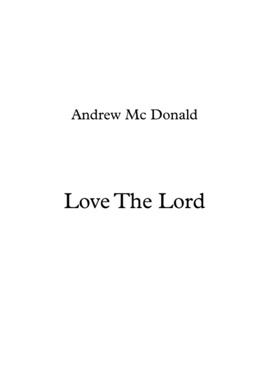 Love The Lord