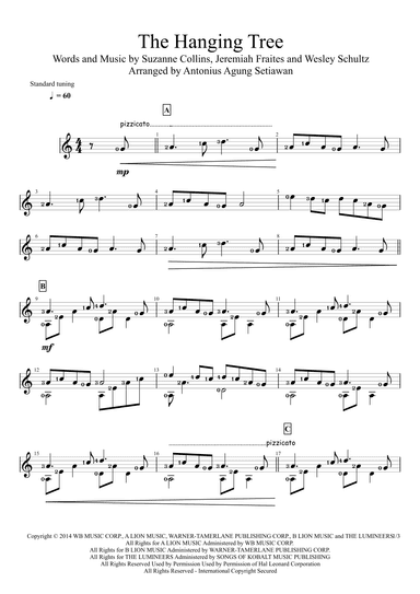 The Hanging Tree (arr. Antonius Agung Setiawan)