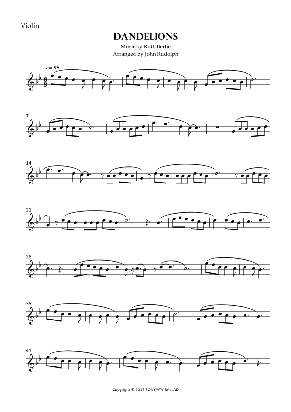 Dandelions (arr. John Rudolph)