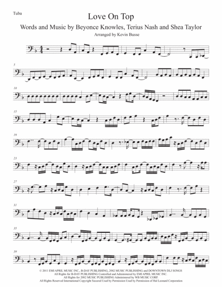 Love On Top (arr. Kevin Busse)