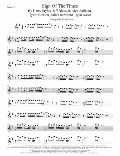 Sign Of The Times (arr. Kevin Busse)