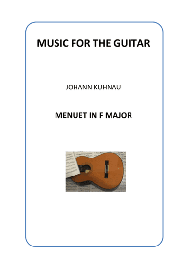 Menuet in F major - Johann Kuhnau (arr. Alvaro Chávez)