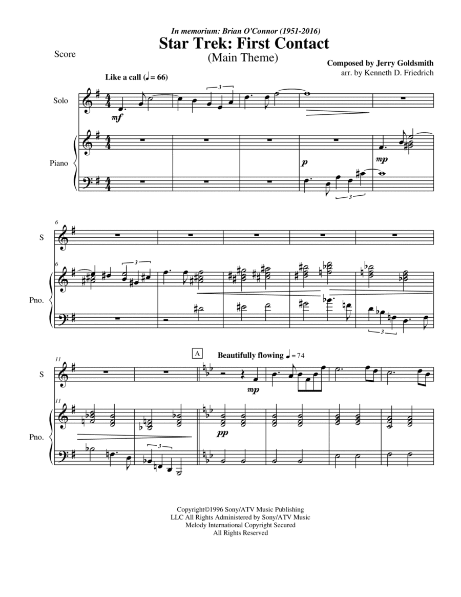 Star Trek(r) First Contact (arr. Kenneth D. Friedrich)
