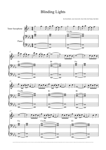 Blinding Lights (arr. André Laitano)