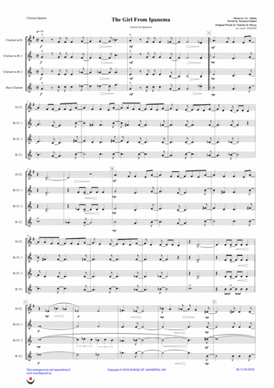 The Girl From Ipanema (garôta De Ipanema) (arr. Josef STASTNY)