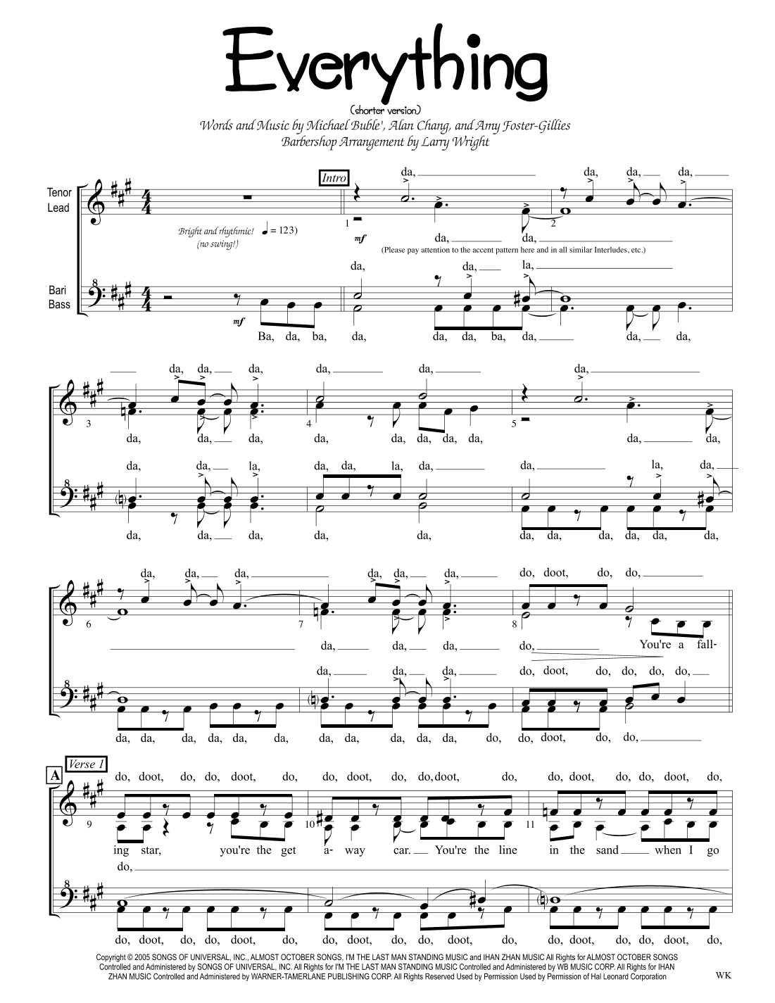 Everything (arr. Larry Wright)