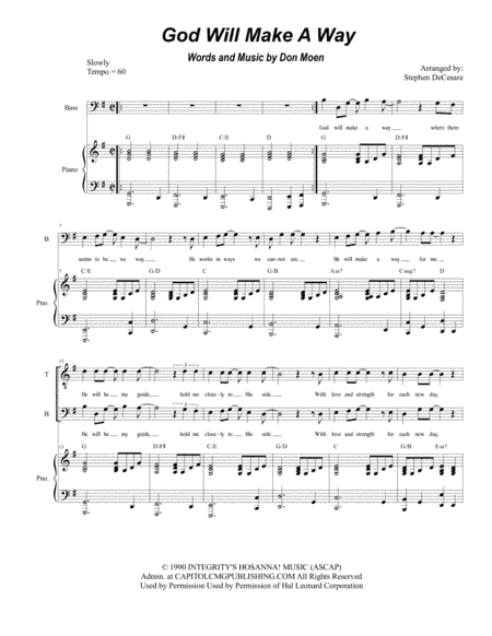 God Will Make A Way (arr. Stephen DeCesare)