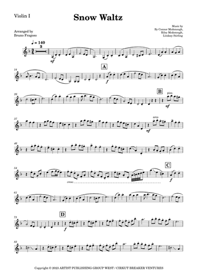 Snow Waltz (arr. Bruno Fragoso de Almeida)