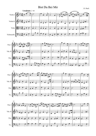 Bist Du Bei Mir (arr. Carl Rochford)