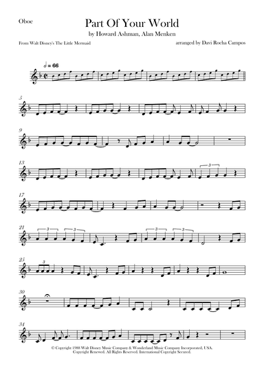 Part Of Your World (arr. Davi Rocha Campos)