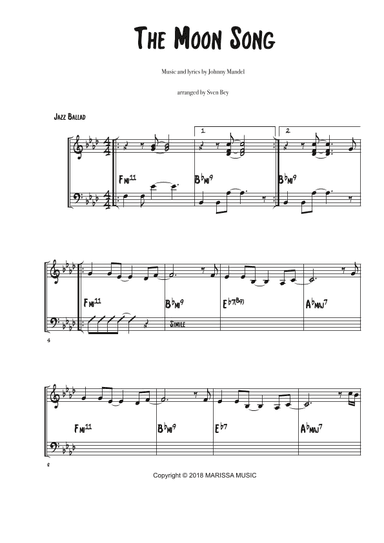 The Moon Song (arr. Sven Bey)