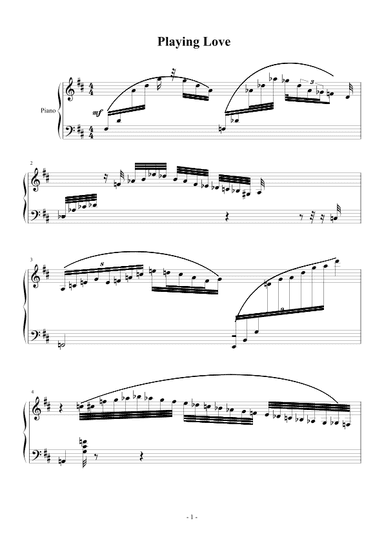 Playing Love (arr. Ennio Morricone)