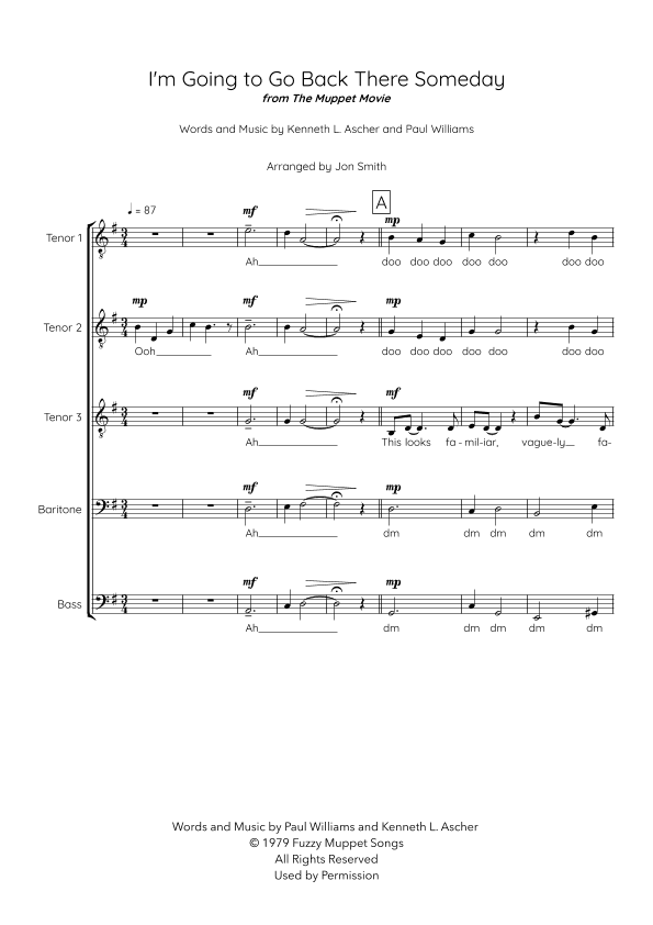 I'm Going To Go Back There Someday (arr. Jon Smith)