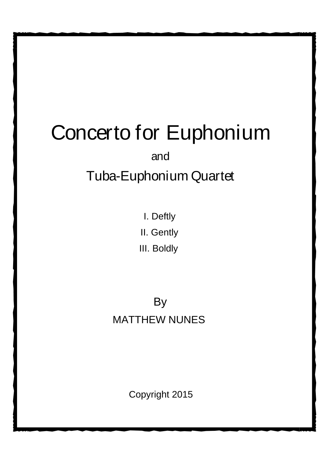 Concerto for Euphonium and Tuba-Euphonium Quartet