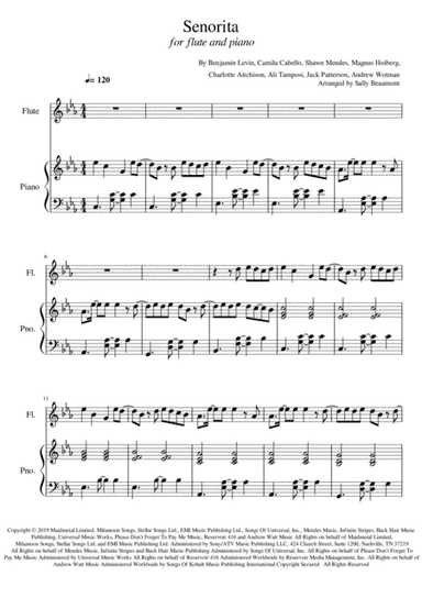 Senorita (arr. Sally Beaumont)