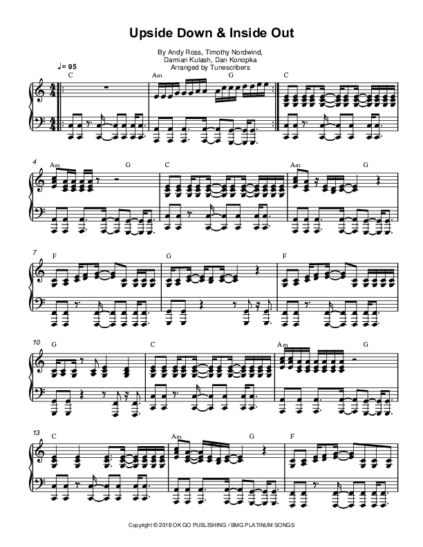 Upside Down & Inside Out (arr. Tunescribers)