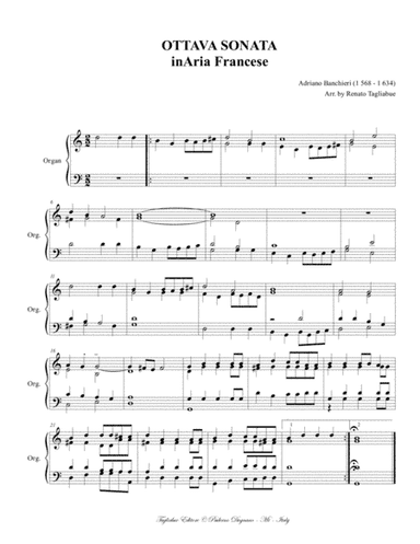 OTTAVA SONATA in Aria francese - Banchieri (arr. Renato Tagliabue)