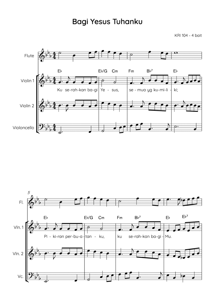 All For Jesus / Bagi Yesus Tuhanku (arr. Angie Wiranata)