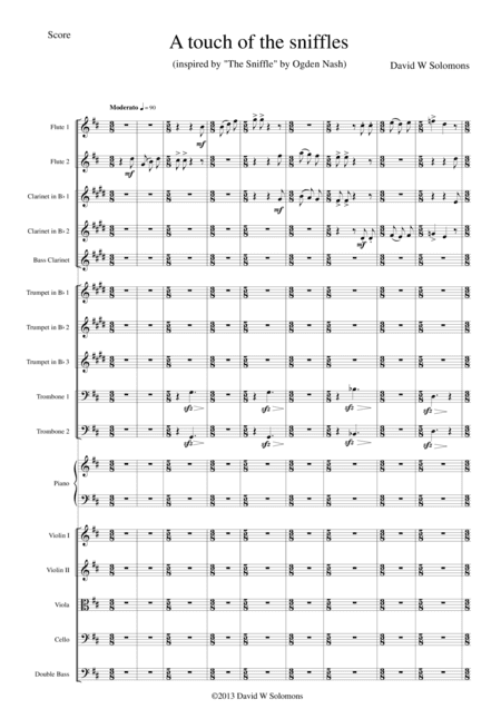 A touch of the sniffles - for orchestra