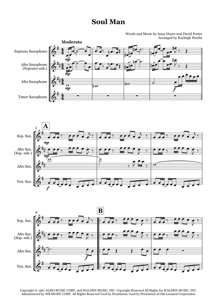 Soul Man (arr. Kayleigh Huelin)