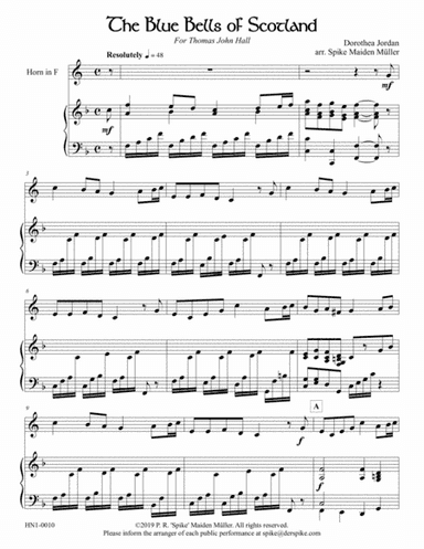 The Blue Bells of Scotland (arr. Spike Maiden Müller)