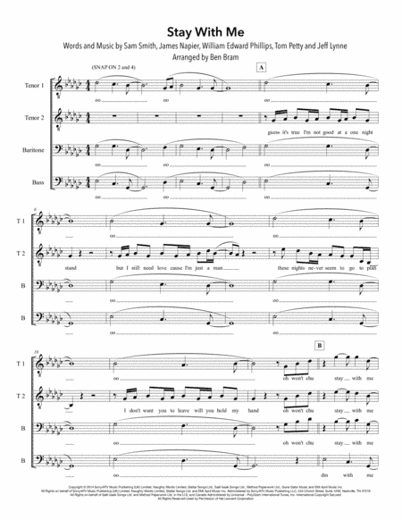 Stay With Me (arr. Ben Bram)