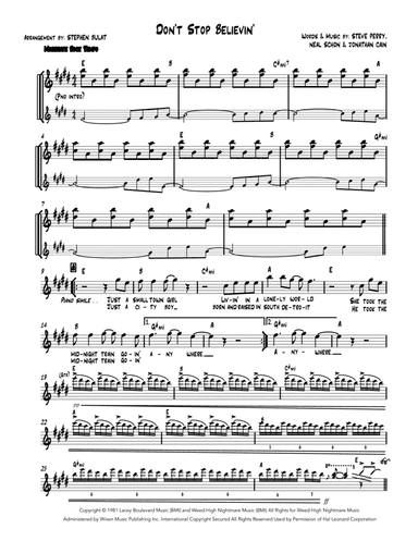 Don't Stop Believin' (arr. Stephen Bulat)