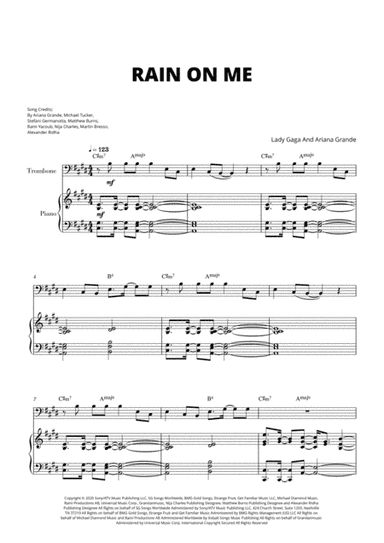 Rain On Me (arr. Cadenza Editions)