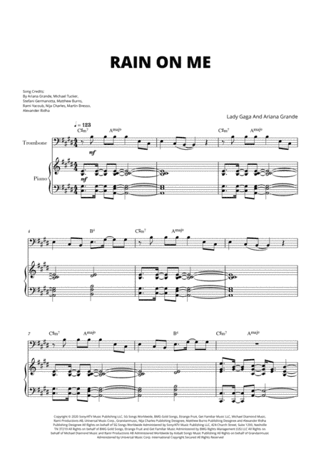 Rain On Me (arr. Cadenza Editions)